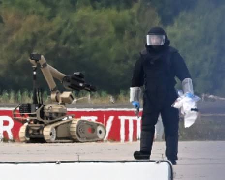 Drone carrying explosives found at German airport, police say Drone carrying explosives found at German airport, police say