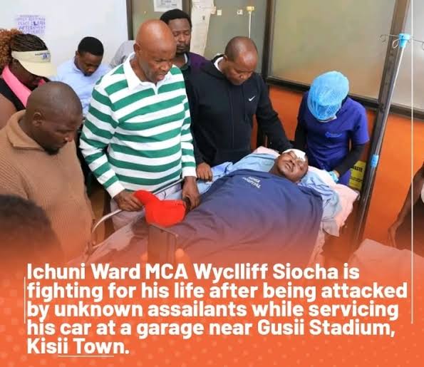 Kisii on the edge: lawlessness, goons and the dark battle for succession Ichuni Ward MCA Wycliffe Siocha