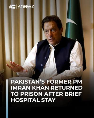 Pakistan ex-PM Imran Khan back in jail after hospital examination - Kahawatungu