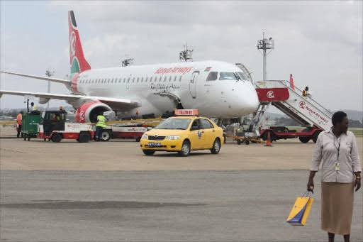 Panic as aircraft tyre bursts on JKIA runway, briefly suspending operations - Kahawatungu
