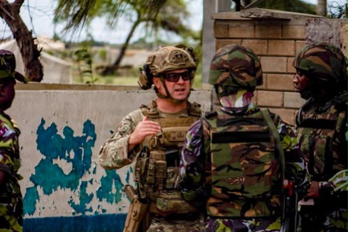 Kenyan, U.S. Forces conduct first combined base defense exercise at Manda Bay Kenyan, U.S. Forces conduct first combined base defense exercise at Manda Bay