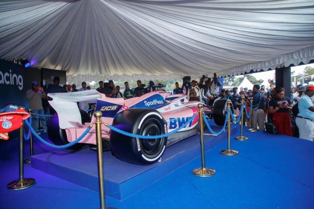 SportPesa brings Formula 1 home with racing car reveal at Concours d’Elegance