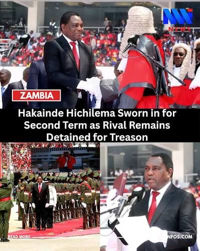 Zambia’s president sworn in for second term while opponent detained Zambia's president sworn in for second term while opponent detained