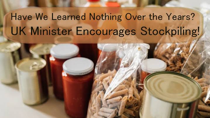 Stock up on food to prepare for extreme weather, minister says Stock up on food to prepare for extreme weather, minister says