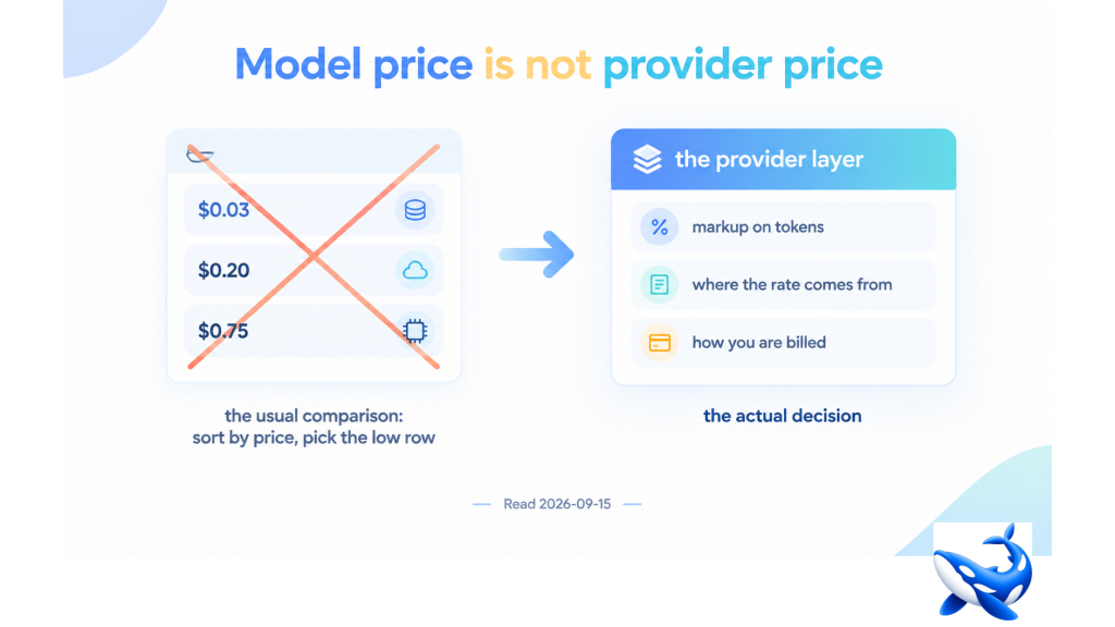 How to Compare LLM API Providers: Stop Comparing Models How to Compare LLM API Providers
