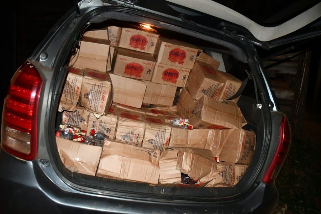 DCI Intercepts Car Transporting Illicit Alcohol from Uganda