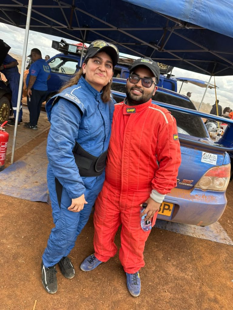 Mum and son savour autocross thrill Safina Khan and Ahil Khan