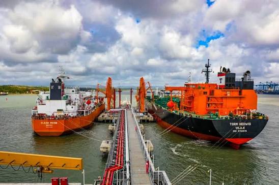 Shell V-Power tanker among seven merchant shipping tankers calling at the port of Mombasa Shell V-Power tanker among seven merchant shipping tankers calling at the port of Mombasa